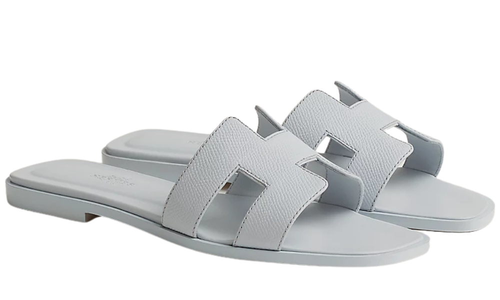 Hermes Oran Sandal "Ice Blue"