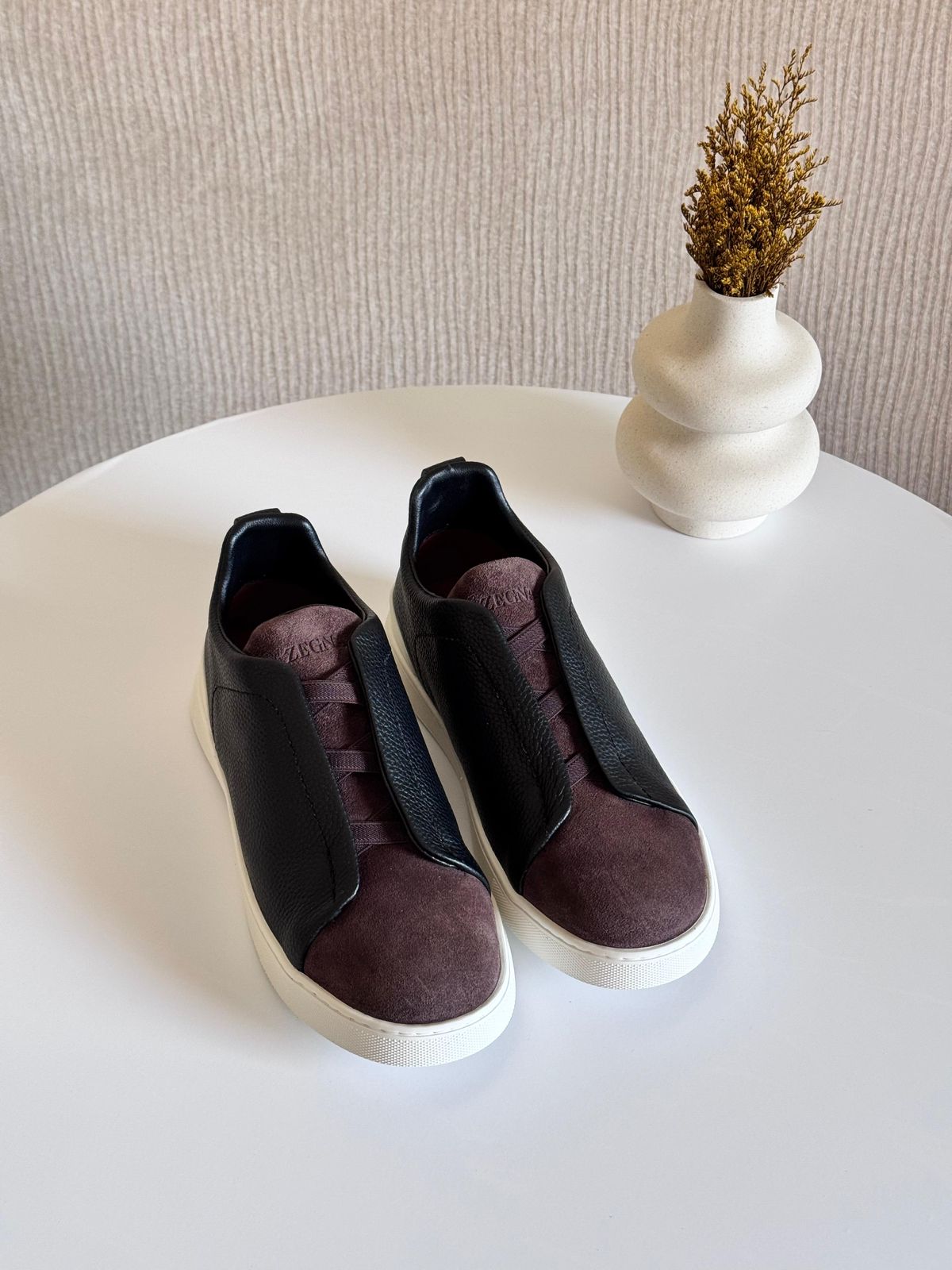 Zegna Elasticated slip-on Sneakers | Violet