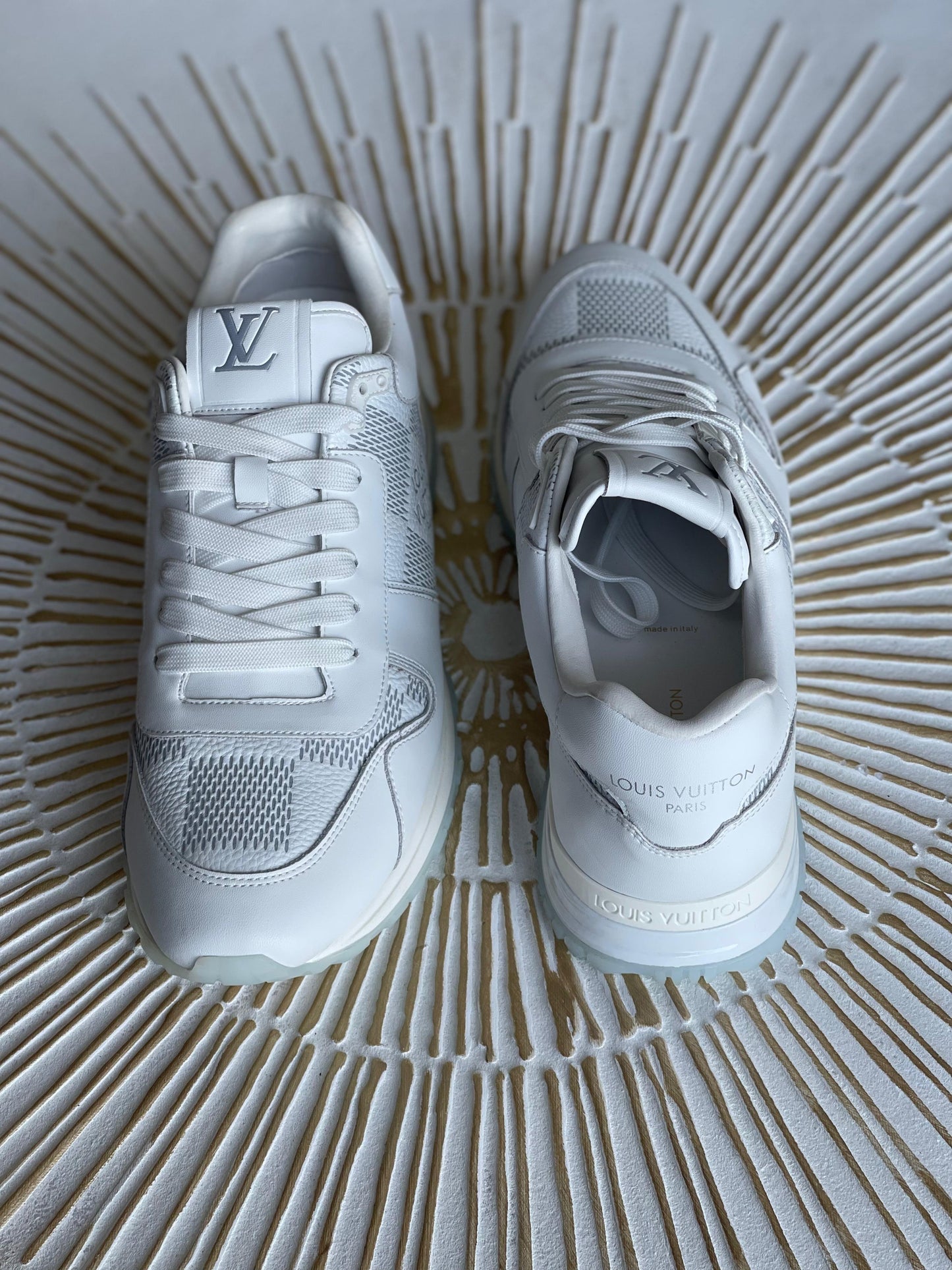 Louis Vuitton Run Away Low-Top Sneaker – White Monogram-Embossed Calf Leather (Men’s)