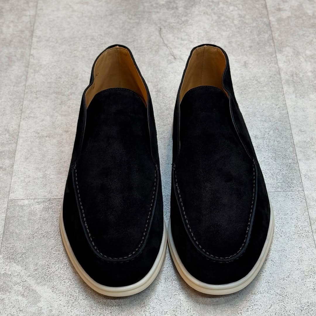 Loro Piana Open Walk Suede Ankle Boots