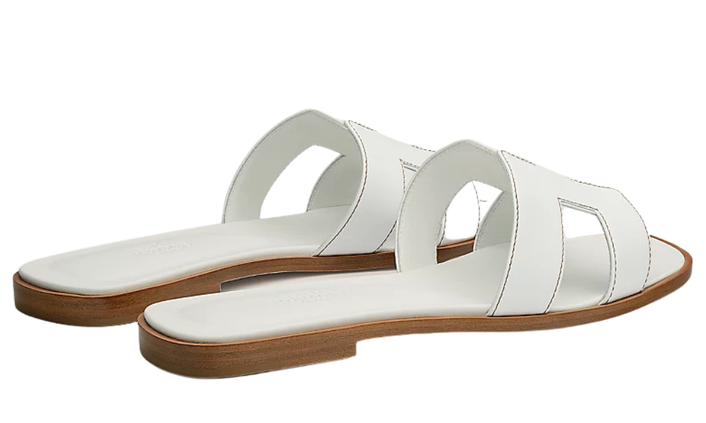Hermes Oran Sandal "White"