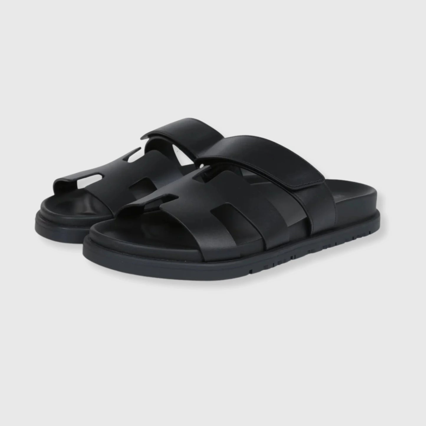 Hermes Chypre Sandals Black