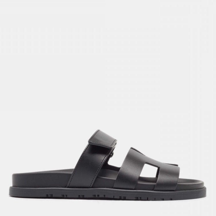 Hermes Chypre Sandals Black