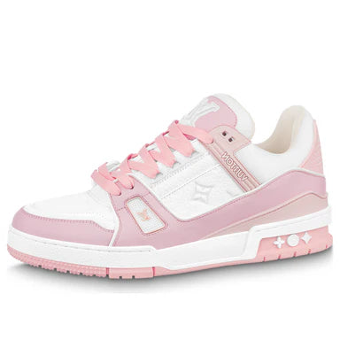 Louis Vuitton Trainer White Rose