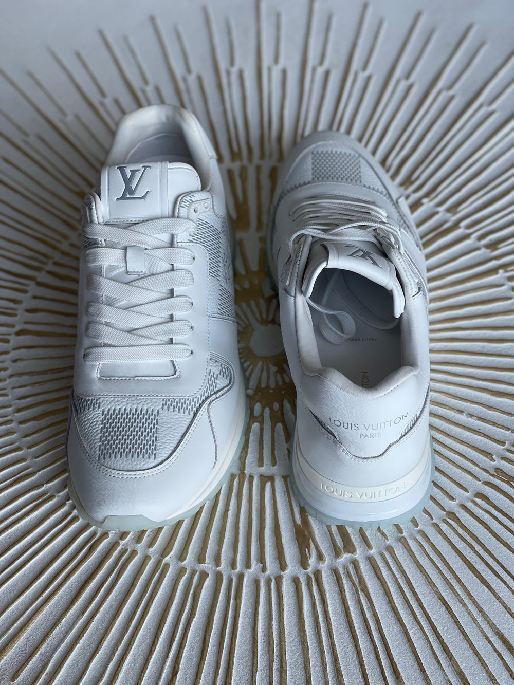 Louis Vuitton Run Away Low-Top Sneaker – White Monogram-Embossed Calf Leather (Men’s)