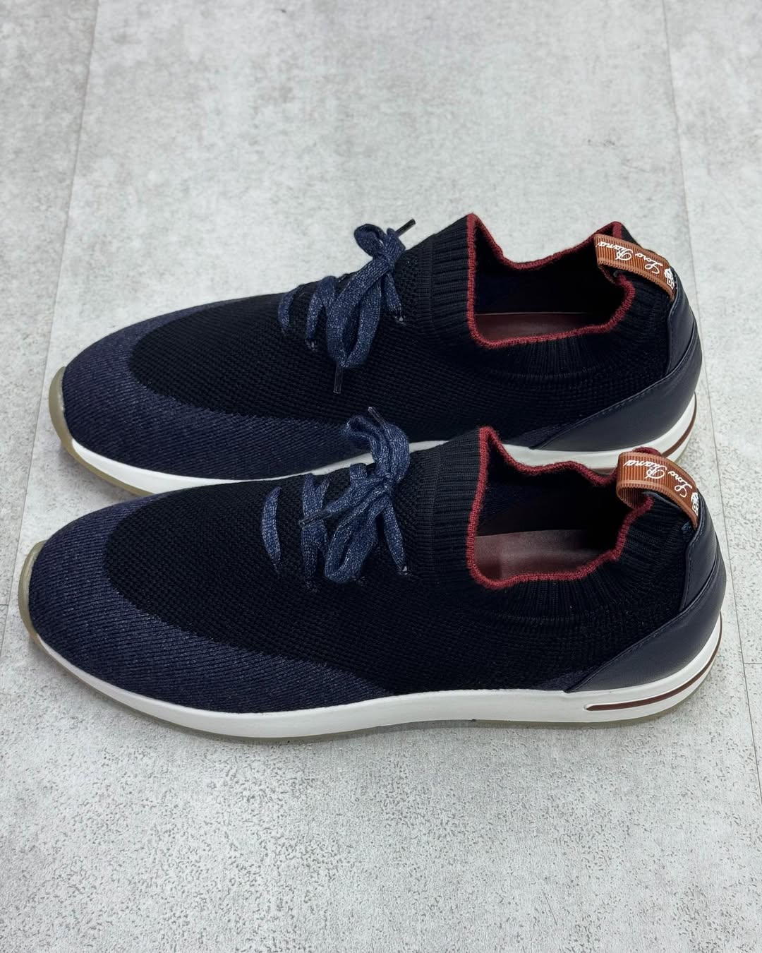 Loro Piana 360 LP Flexy Walk Sneaker in Navy Blue