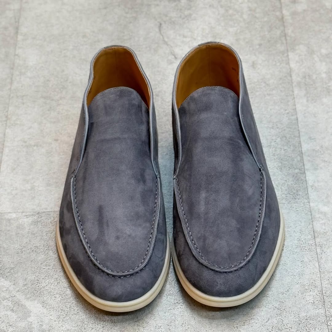 Loro Piana Open Walk Suede Ankle Boots