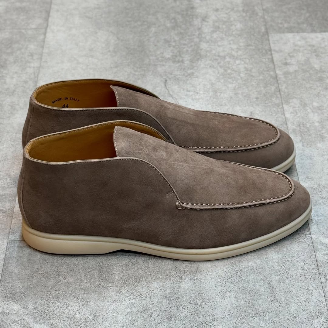 Loro Piana Open Walk Suede Loafers