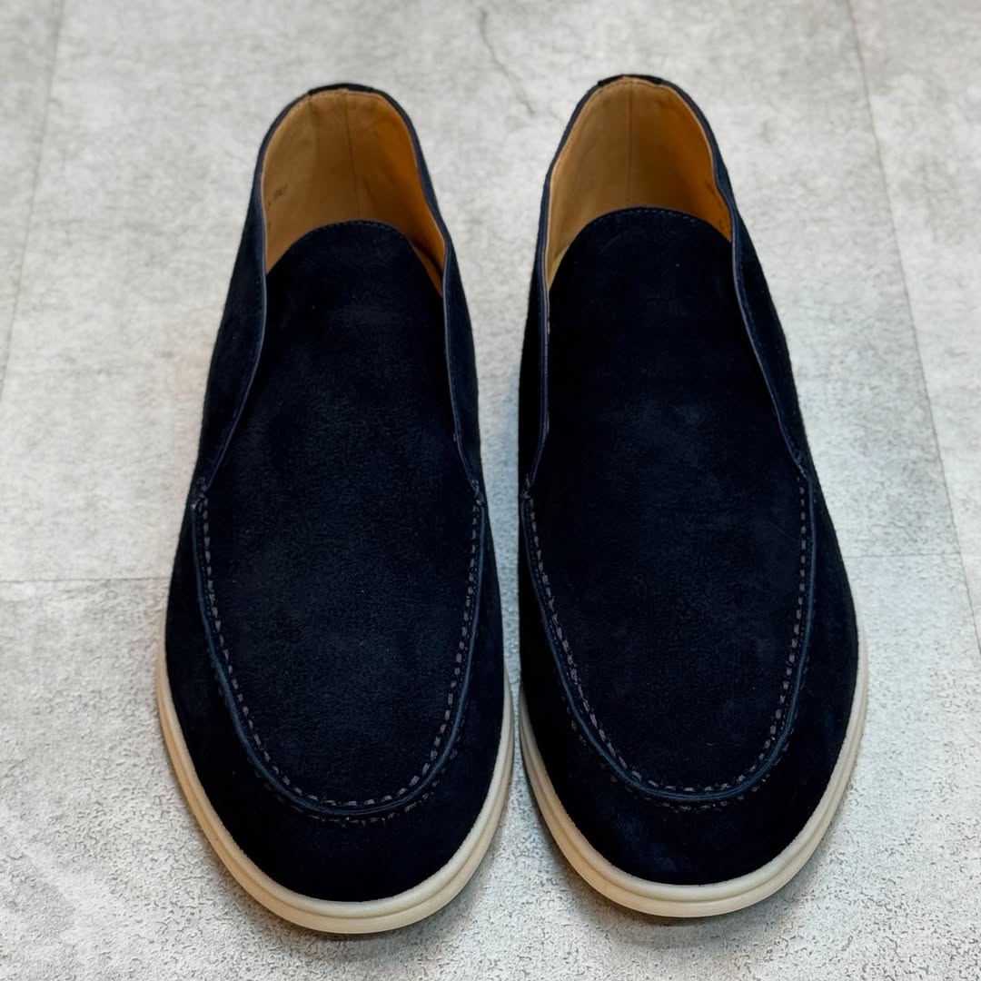 Loro Piana Open Walk Suede Ankle Boots