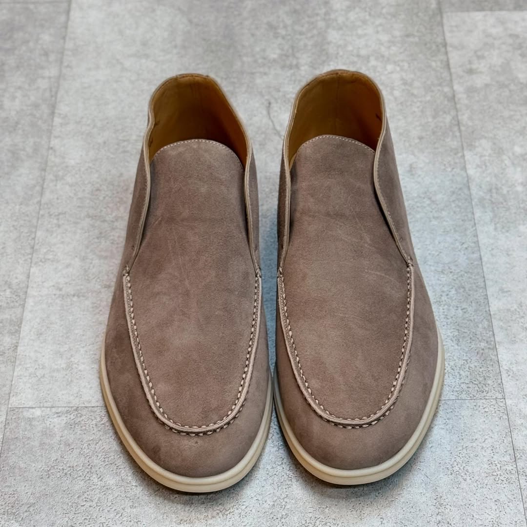 Loro Piana Open Walk Suede Loafers