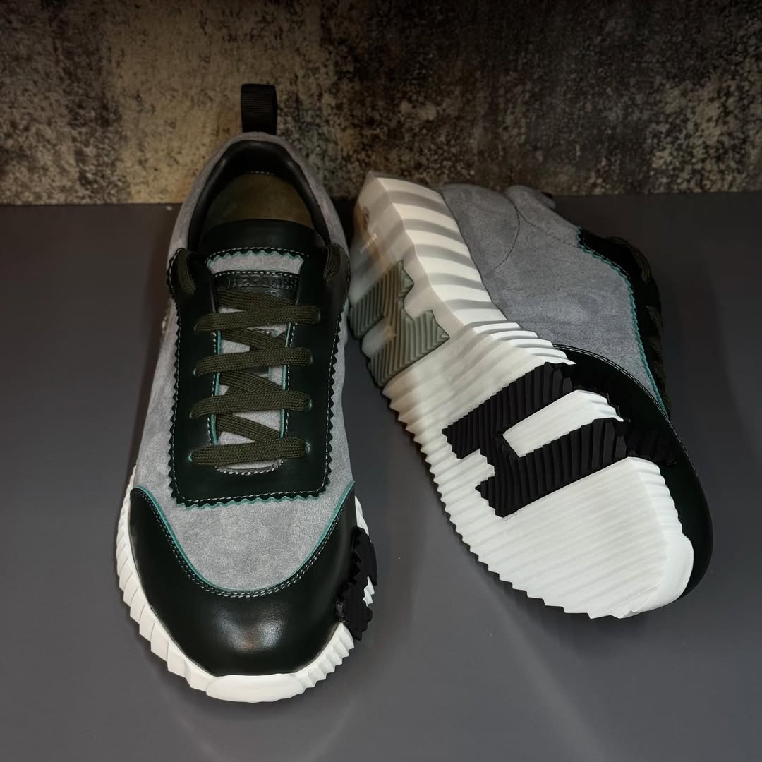 Hermés Bouncing Sneakers in Black and White