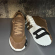Hermés Bouncing Sneaker in Brown Suede and Sport Goatskin Leather