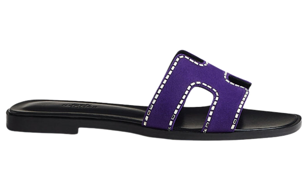 HERMES Oran Sandal "Violet Majorette"