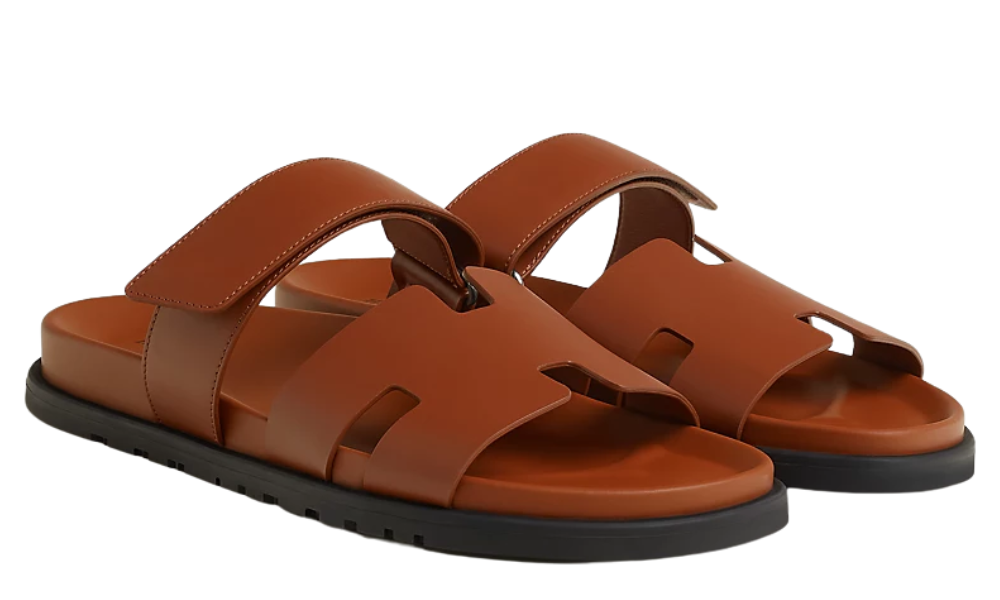 Hermes Chypre sandal "Golden Brown"