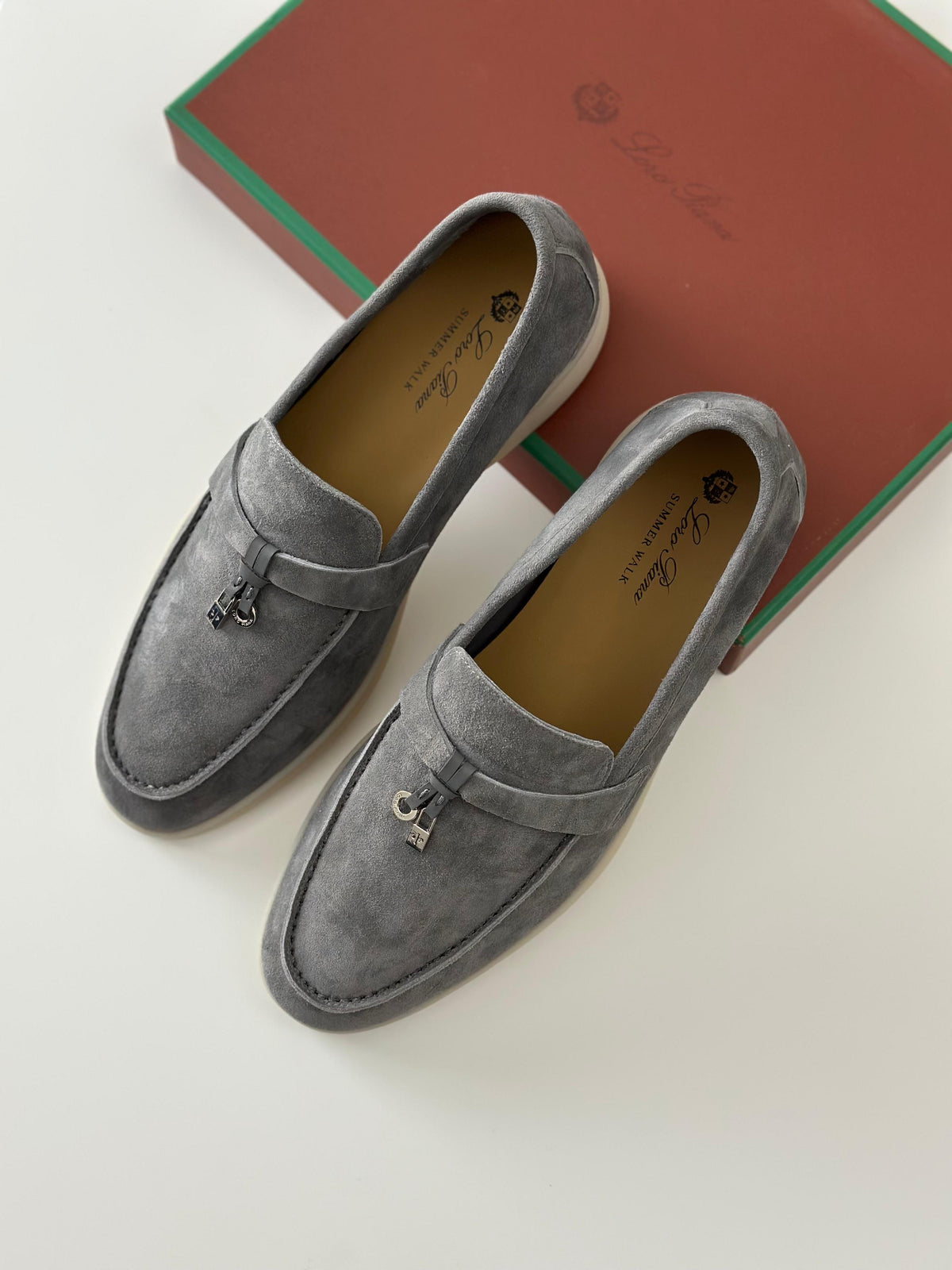 Loro Piana Women's Flats – Stylish Iron Grey