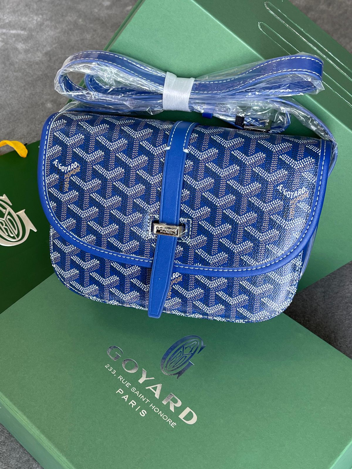 Goyard Belvedere PM Messenger Bag in Blue