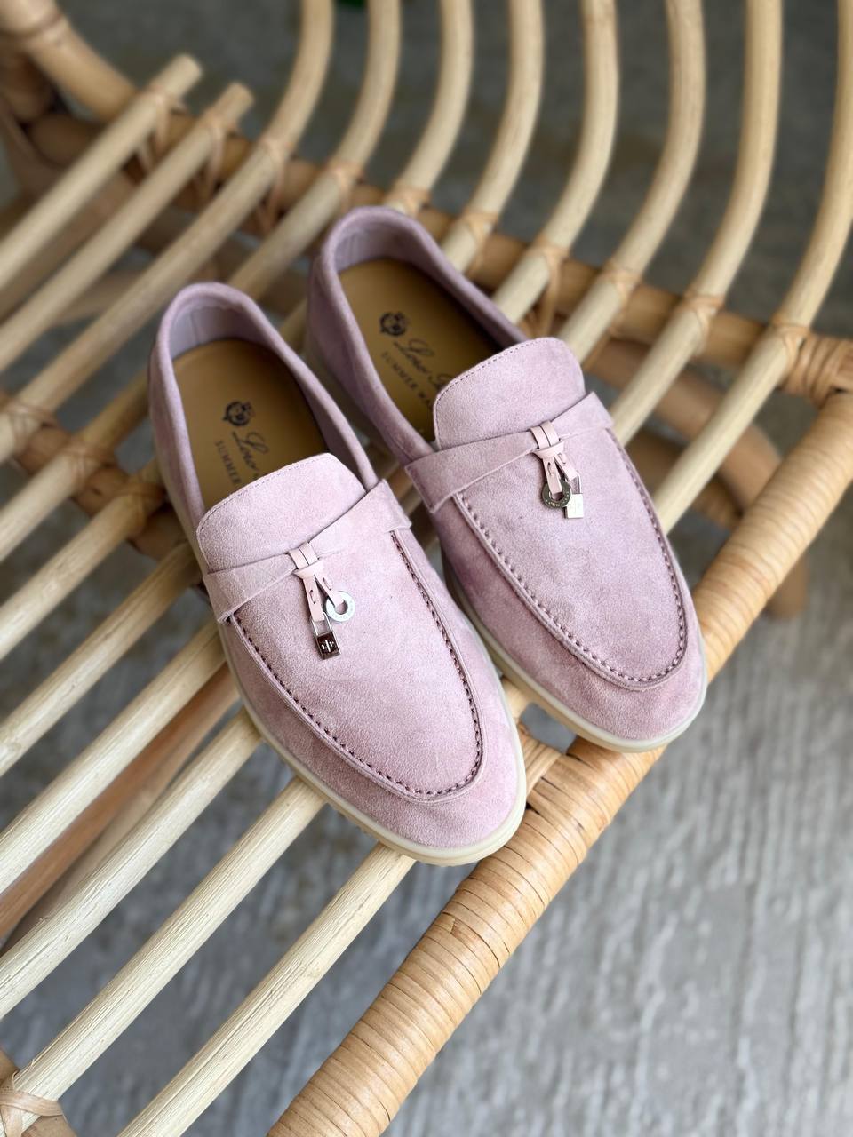 Loro Piana Summer Charms Walk Women's   Loafers in Suede