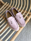 Loro Piana Summer Charms Walk Women's   Loafers in Suede
