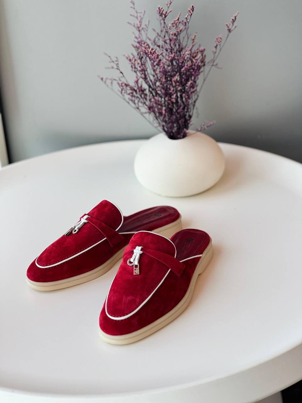 Loro Piana Summer Charms Walk Suede Loafers
