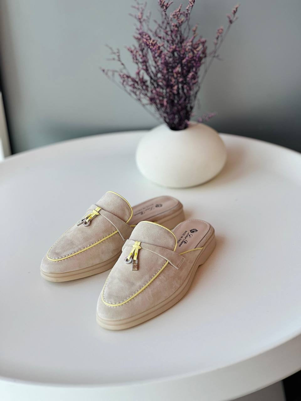 Loro Piana Babouche Charms Walk Loafers in Suede