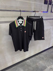 Casablanca Knitted-collar Polo Shirt
