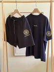 Balenciaga Men's Uniform Merch Dry Jersey Oversized T-Shirt in Faded Washed Black