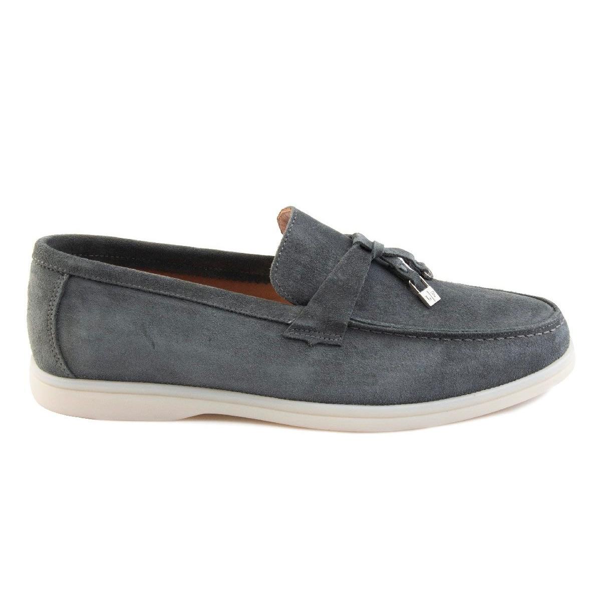 Loro Piana Women's Flats – Stylish Iron Grey