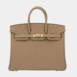 Hermes Birkin bag 25 Beige