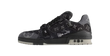 Louis Vuitton Trainer Black Grey Denim Monogram